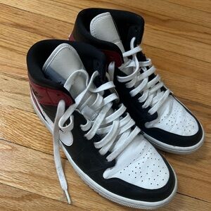 Black and White Jordan Sneakers
